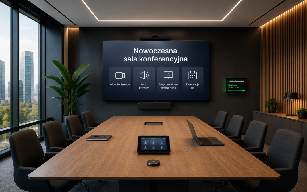 Jak wyposażyć salę konferencyjną? Systemy AV i wideokonferencje 2025 | GMP Solutions
